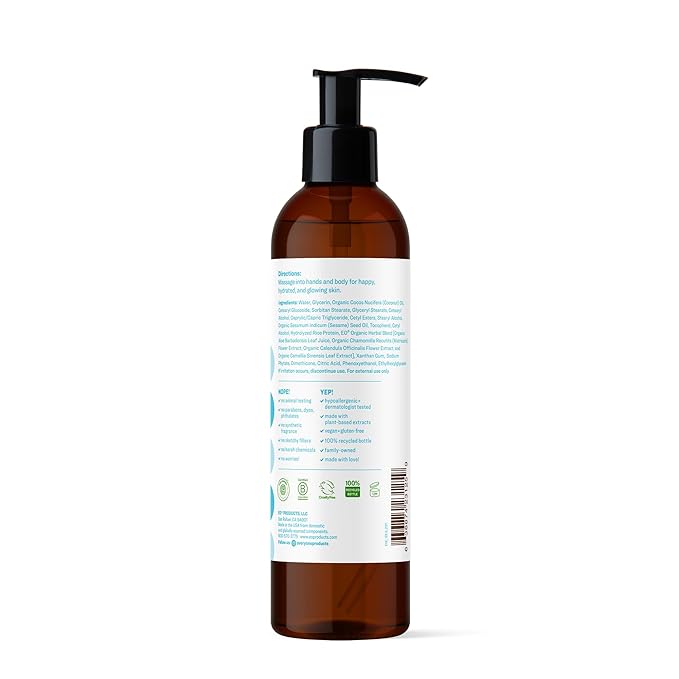 Everyone 2-in-1 Lotion for Hands/Body, 8 ounce (Pack of 2) Unscented made for Men and Women