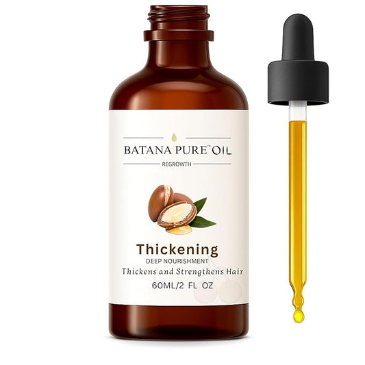 Batana Oil for Hair Growth – 100% Pure & Organic from Honduras – Cold-Pressed Treatment for Scalp & Hair – Strengthens, Thickens & Restores Natural Hair – 60ml