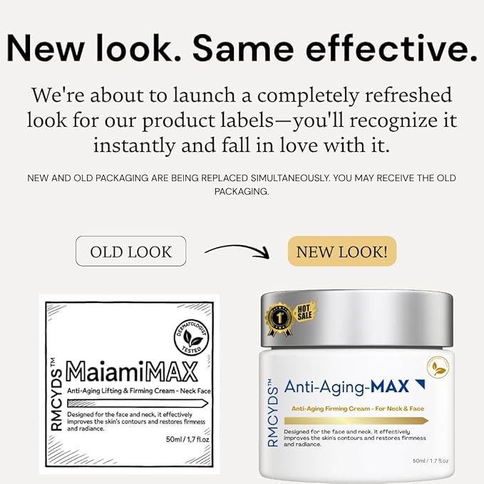 Anti-Aging Lifting & Firming Cream – 1.7 fl oz / 50 ml – Hydrating & Tightening for All Skin Types – Paraben-Free, Fragrance-Free, BHA-Free