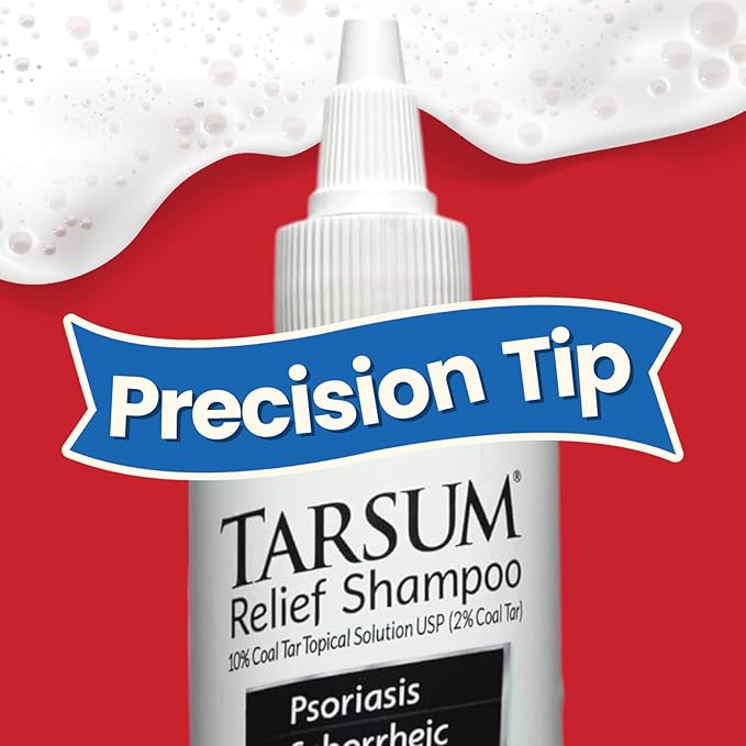 Tarsum Extra Strength Psoriasis Shampoo - Coal Tar Shampoo and Conditioner for Scalp Psoriasis, Seborrheic Dermatitis, Severe Dandruff, & Eczema - Exfoliating Relief for Flaky, & Itchy Scalp (8 oz)