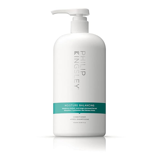 PHILIP KINGSLEY | Moisture Balancing Combination Conditioner | Restore Your Hair's Shine, Softness and Hydration | Nourishing Hydration and Moisturizing for Dry Hair | 33.8oz