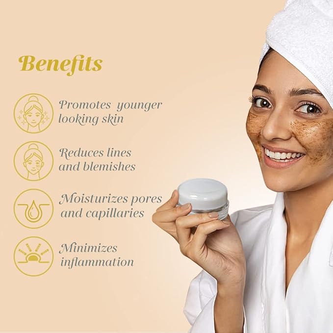 Shankara Exfoliating Face Scrub For Women & Men with Algae-Aloe Gel, Turmeric, Lavender & Papaya - Perfect Face Exfoliator For Purifying Skin, Dead Skin Scars & Rejuvenating Skin (15 ml)