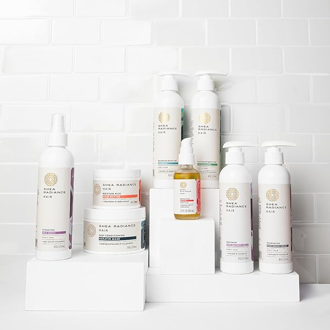 Shea Radiance Revitalizing Hair Oil w/Rosemary, Mint, and Chebe Extract | Increase Circulation & Nourish Scalp |1.7oz