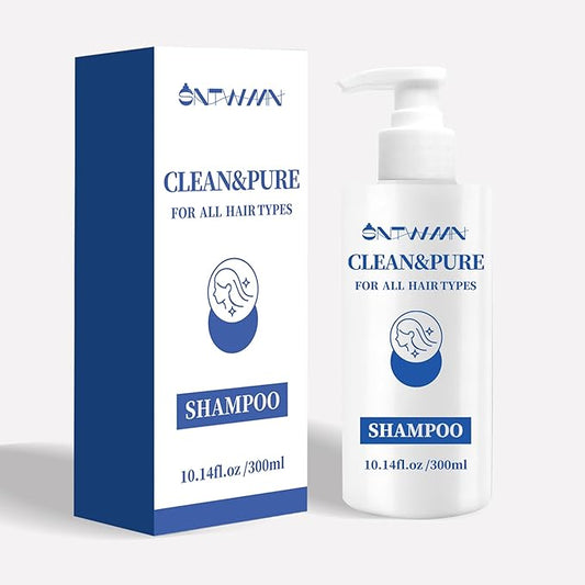 Clean & Pure Shampoo,Nourishing Hair Shampoo,For Nourished Hair Paraben-Free,Prevents Hair Breakage, Infused With Biotin,10.14 oz (Pack of 1)