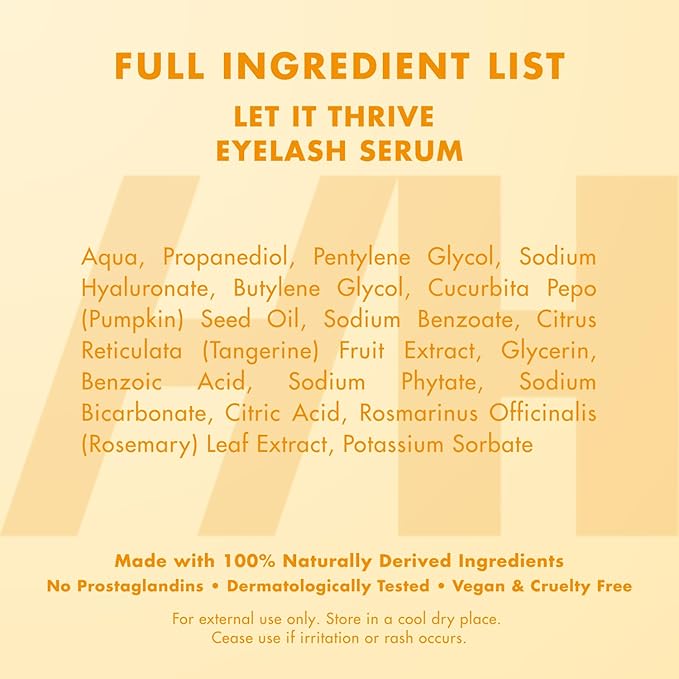 Handmade Heroes 100% Natural Eyelash Serum - Rosemary and Pumpkin Seed Oil for Fuller and Longer Looking Eyelashes, Lash Enhancing Serum for Natural Lashes, Extensions & Eyebrows