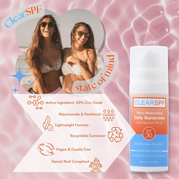 ClearSPF Daily Moisturizing Sunscreen (Sheer) - Expires 05/31/2026