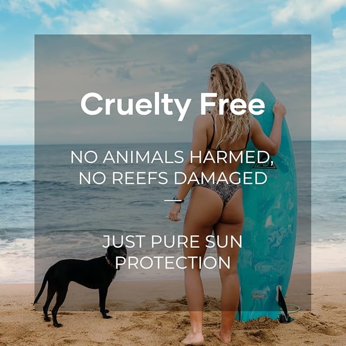 Reef Safe Mineral Sunscreen Travel Lotion SPF 50 - Mexico & Hawaii 104 Reef Act Compliant, Biodegradable, Zinc Oxide, Oxybenzone & Octinoxate Free, Water Resistant, Natural Ingredients, by Coral Safe