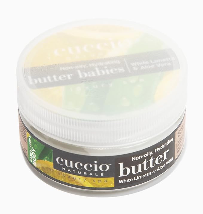Cuccio Naturale Butter Blends - Ultra-Moisturizing, Renewing Scented Body Cream - Deep, Renewing Hydration For Dry Skin Repair - Made With All Natural Ingredients - White Limetta & Aloe Vera - 4 Oz