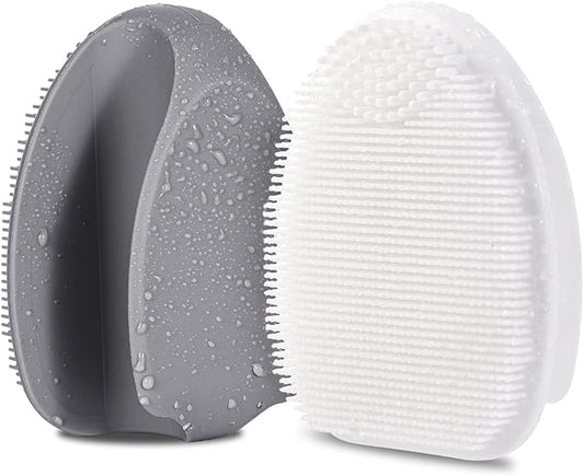 Silicone Face Scrubber,2 Pack Face Scrubber for Women Men, Manual Face Exfoliator Brushes Scrubber,Facial Cleansing Brush for Exfoliating Blackhead Remover Acne Pore Cleansing Massaging