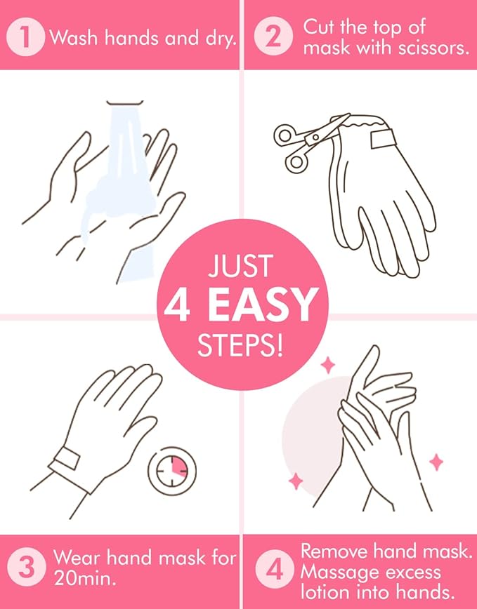 DERMAL Moistfull Silky Foot Socks & Hand Gloves Mask Combo 6 Pack - for Dry Feet and Hands - Home Spa Treatment - Dermatologist Tested, Cruelty Free, Korean Beauty