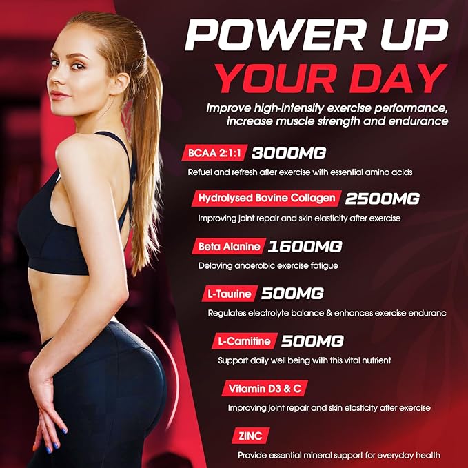 6000mg Creatine Monohydrate Gummies, HIGH Absorbed Creatine for Women, Preworkout Gummies with Collagen, BCAA 2:1:1, L-Taurine, Vitamin C & B12, Supports Muscles & Recovery, Energy & Stamina