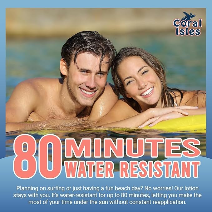 Coral Isles by Rocky Mountain Sunscreen | SPF 30 Lotion | Broad Spectrum UVA/UVB Protection | Hawaii Reef-Safe Act Compliant | Oxybenzone & Octinoxate Free | Water Resistant 80 Min. | 16 Fl Oz