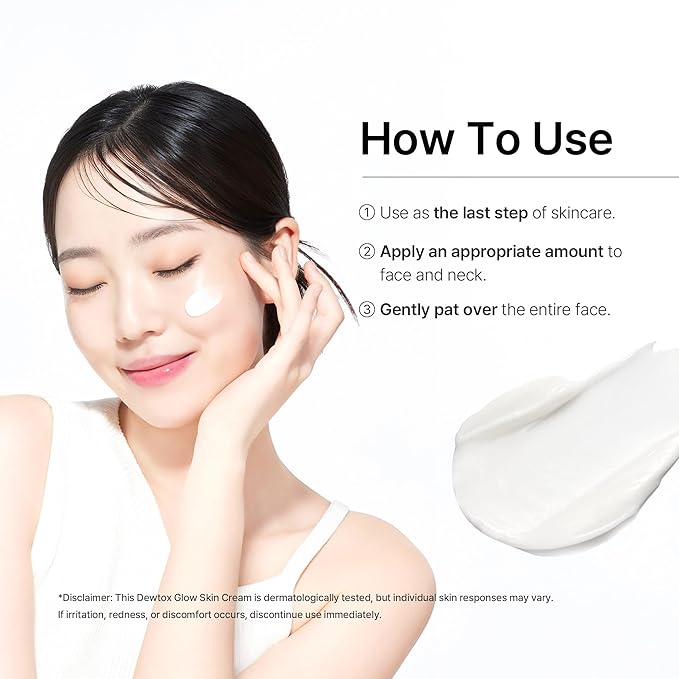 Dewtox Glow Skin Cream, Firming & Hydrating Face Moisturizer with Retinol & Niacinamide, Fine Line Care, Korean Skincare (1.69 Fl Oz / 50ml)