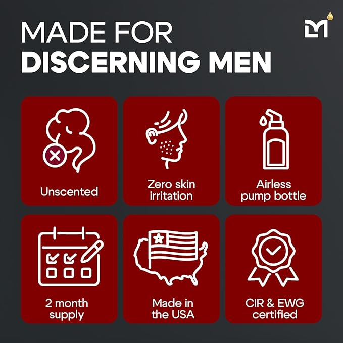 Titan MAX Anti-Aging Face Serum for Men – Ultra Potency Mens Face Moisturizer – Men, Dark Spots, Wrinkles, Fine Lines – Vitamin C & E, 10% Niacinamide, Hyaluronic Acid – Unscented