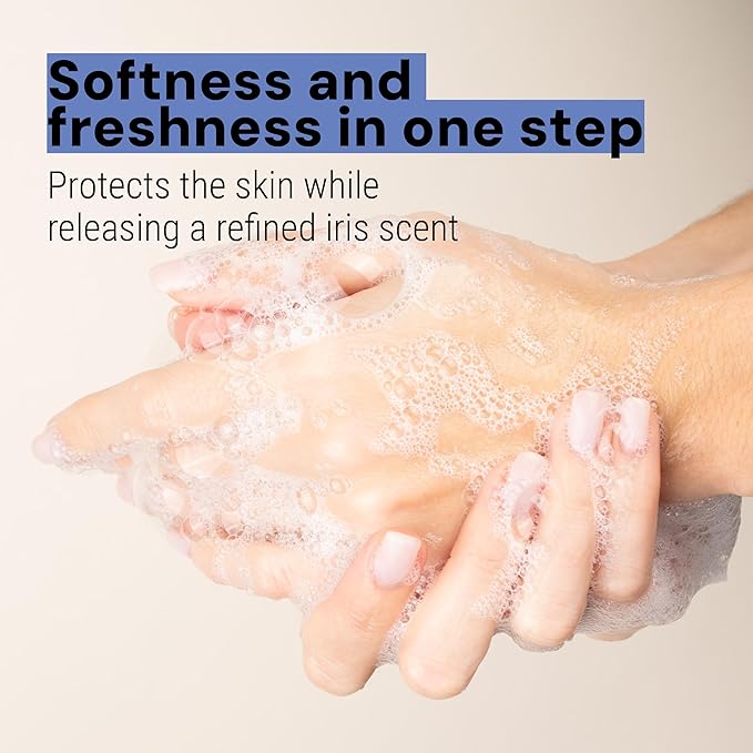 Panier des Sens - Moisturizing Hand Soap - Iris Floral Fragrance - French Traditional Savon de Marseille Soap - Refillable Kitchen & Bathroom Soap - 16.9 Fl.oz Liquid Hand Wash 96% Natural