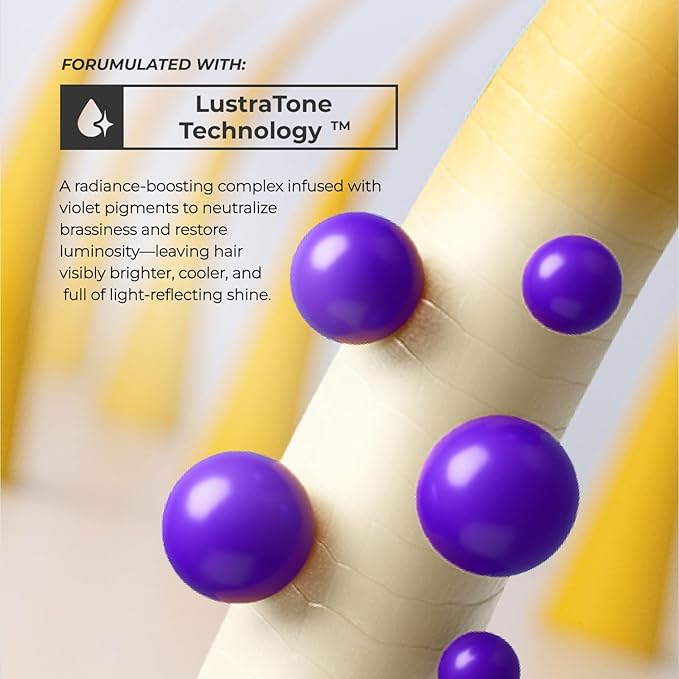 XMONDO Hair Supernova Blonde Toning Shampoo | Vegan Formula with Vegetable Proteins, Jojoba Oil, and Violet Pigments to Replenish, Restore, and Reduce Yellow Tones in Blonde Hair, 8 Fl Oz 1-Pack