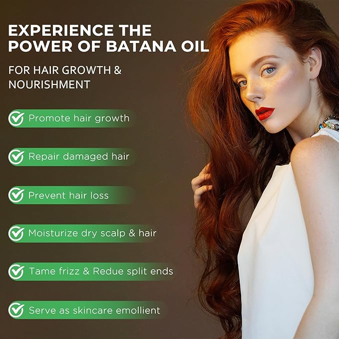 Mysense Raw Batana Oil for Hair Growth, 100% Natural Pure and Unrefined Dr. Sebi Oil, Scalp Care for Women & Men, Prevent Loss, Promote Thickness, 60 g