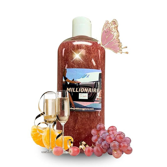 Millionaire Shower Gel – 8 oz Handmade Luxury Body Wash Charged at Altars for Wealth, Success & Confidence – Rich Scent, Vegan & Sulfate-Free – Wiccan, Hoodoo, Pagan, Magick Ritual Use