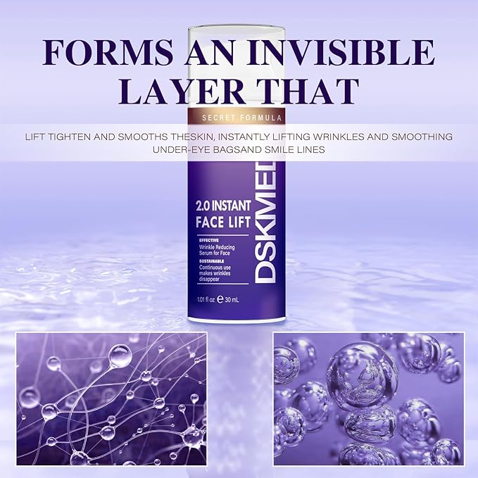 Under Eye Bags and Wrinkles 2.0 - Instant Face Lift Cream,Remove Dark Circles, Bags Under Eyes, Fine Lines, Wrinkles and Neck Lines,Firming Delicate Skin