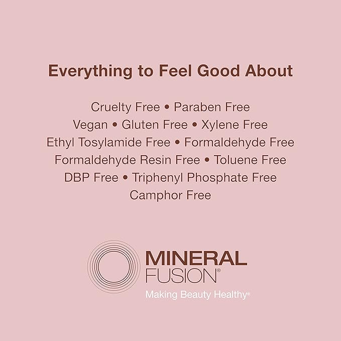 Mineral Fusion Base Coat Nail Treatment - Extend the Length of Manicures - Protect Against Chipping, Peeling Nail Polish - Long Lasting, Nail Strengthener - Vegan, No Harsh Ingredients - 0.33 Fl Oz