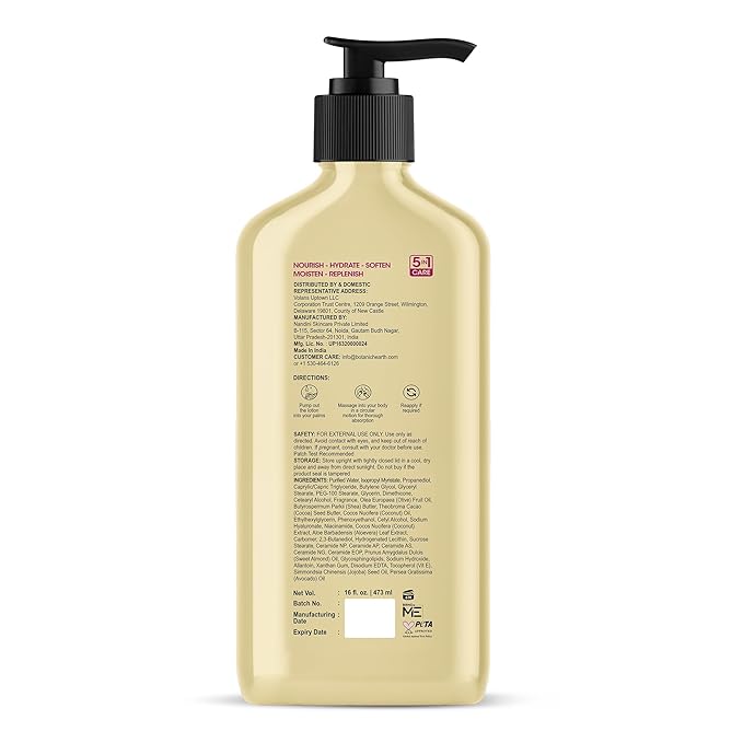 Botanic Hearth Coconut & Ceramide Body Lotion | Barrier Repair with 5 Oil Blend & Butters, Deep Hydration, Paraben Free, 5-in-1 Care, 16 fl oz / 473 ml