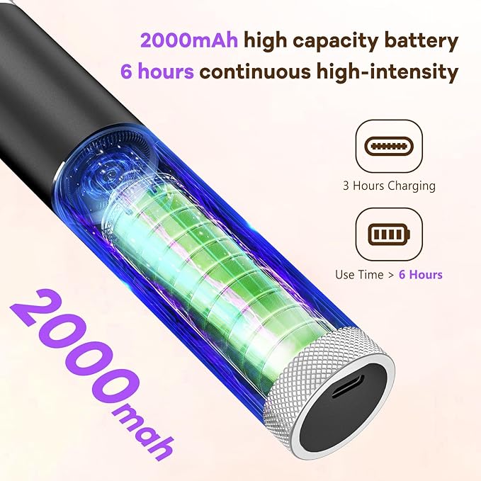 Electric Foot Callus Remover with Nano-Glass Head, Rechargeable Electric Foot File with Upgraded Powerful Metal Gear Motor, Premium Aluminum Cordless Callus Remover for Feet, Gifts for Men Women