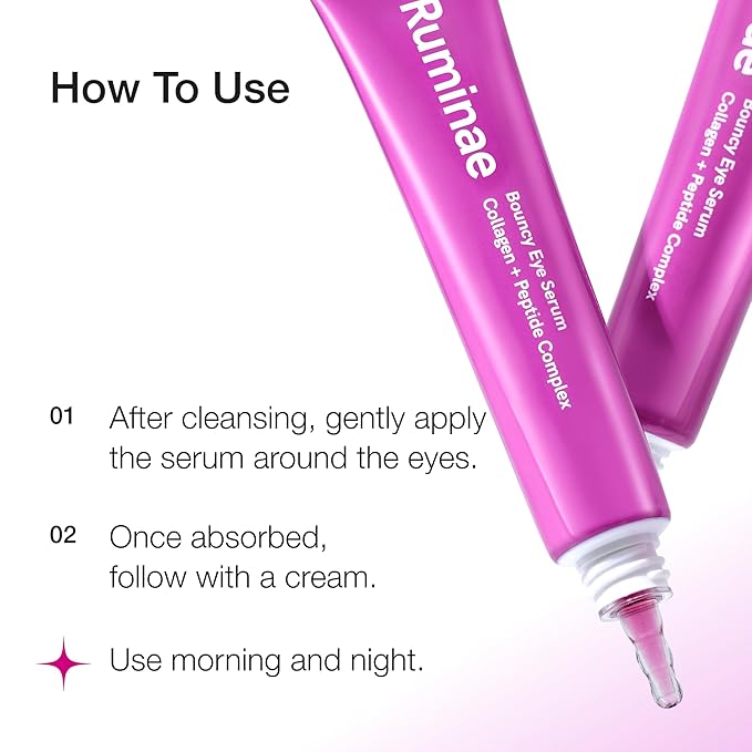 Peptide & Collagen Eye Serum for Hydrated, Smooth-Looking Under Eyes with Niacinamide | Fragrance Free, Sensitive Skin Safe | Korean Skincare, 30ml, 1 fl.oz