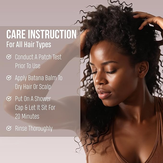 SAVION Raw Batana Oil for Hair Growth - 100% Pure Unrefined Organic Batana Oil Paste, Natural Hair Treatment for Thick Strong Strands - Honduras Sourced - Includes a Shower Cap, 4 Fl Oz, 120 ML