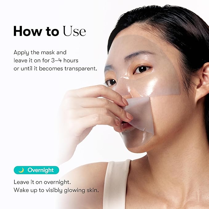 VT COSMETICS PDRN Hydrogel Mask(33gx4ea), Intensive Nourishing & Rejuvenating Overnight Mask, Skin Repair, Elasticity Boost, Hydrating & Plumping, Korean Skincare