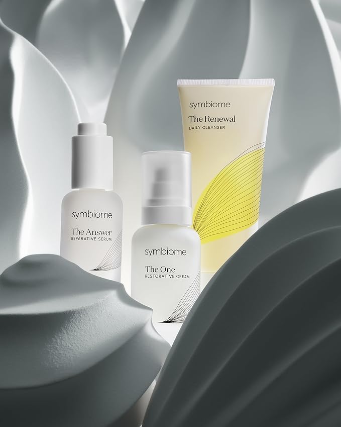 symbiome The Renewal Daily Facial Cleanser, Rich & Hydrating Oil-Based Gel Cleanser Face Wash, Vegan & Organic Face Cleanser with Seje Fruit Oil, 100mL Cleansing Gel