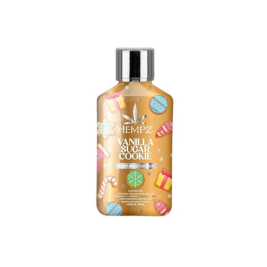 Hempz Mini Vanilla Sugar Cookie Body Moisturizer, Body Lotion, Fall Skin Care for Men & Women, Limited Edition, 2.25 fl.oz.