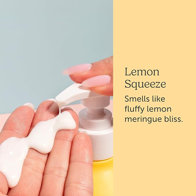 Nectar Life Exfoliating & Moisturizing Hand Wash, Volcanic Pumice for Hand Scrub, Shea Butter Softens Hands, Clean Vegan Ingredients, Lemon Scent