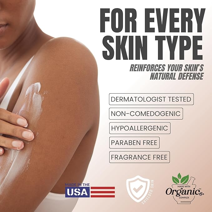 Alozera Vitamin C Body Lotion (2-Pack) and Hyaluronic Acid Serum with Ceramides and Stem Cells – Hydrating and Rejuvenating Skincare Duo for Face, Neck and Body, Lightweight, Fragrance-Free, Made in U