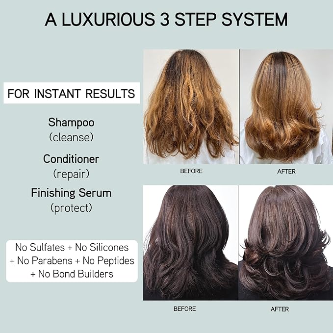 ILES FORMULA Moisturizing Shampoo & Conditioner Set for Dry, Damaged & Frizzy Hair - Sulfate Free Shampoo & Conditioner – Salon Grade, Color Safe, Hydrating Formulas to Control Humidity (200mL)