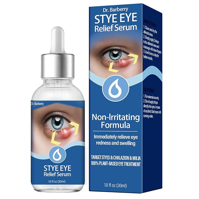 Stye Eye Treatment, Stye Relief Serum, Non-Irritating Formula, Immediatelty Relieve Eye Redness & Swelling, Target Chalazions & Blepharitis (1 Fl. OZ)
