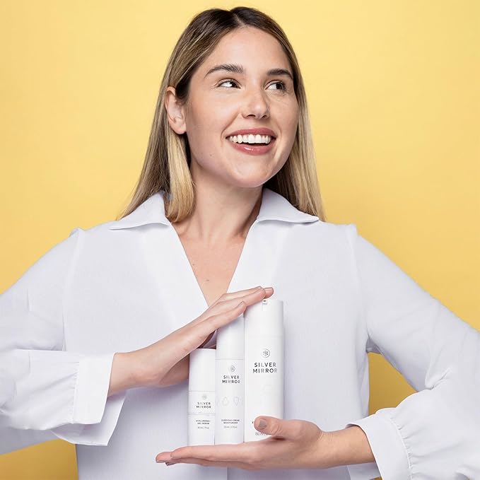 Skincare Set, Everyday Cream Cleanser 5 fl oz, Everyday Cream Moisturizer 1.7 fl oz, Hyaluronic Acid Face Serum 1 fl oz, for All Skin Types, Skincare Solution