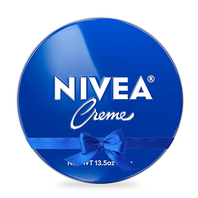 NIVEA Creme Body, Face and Hand Moisturizing Cream for All Skin Types, Rich Body Moisturizer with Provitamin B5, 13.5 Oz Tin