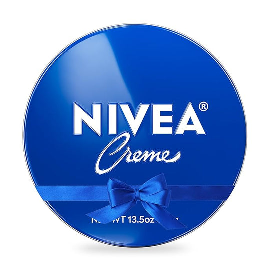 NIVEA Creme Body, Face and Hand Moisturizing Cream for All Skin Types, Rich Body Moisturizer with Provitamin B5, 13.5 Oz Tin