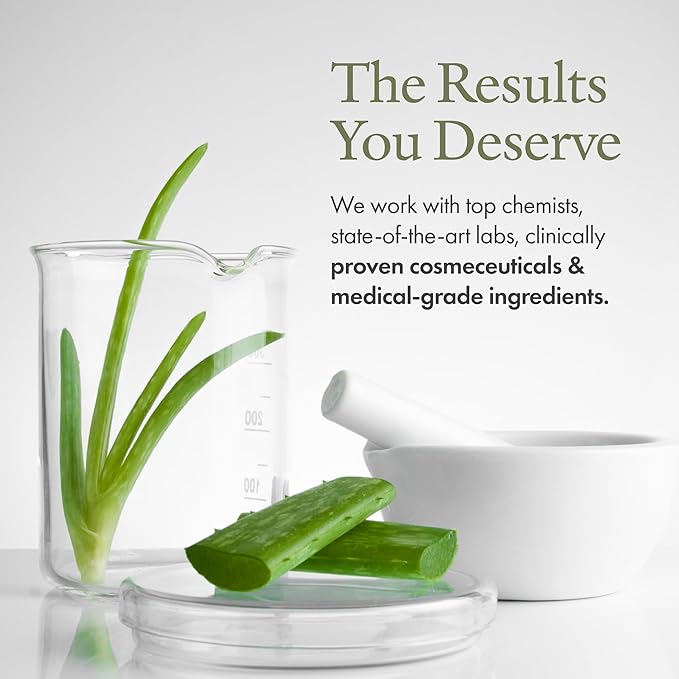 emergin C Scientific Organics Grape Stem Cell, White Tea + Seaweed Body Butter - Nourishing Plant Stem Cell Cream with Vitamins A, C, E for Dry Skin (6.7 oz, 200 ml)