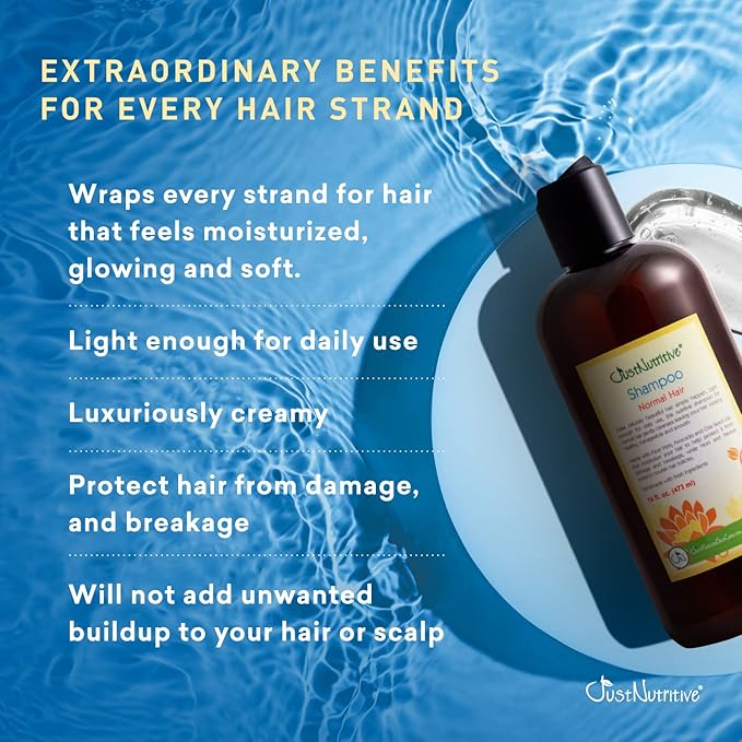 Just Nutritive Normal Hair Shampoo | Best Shampoo for Normal Hair Types | Leaves Hair Fresh & Great