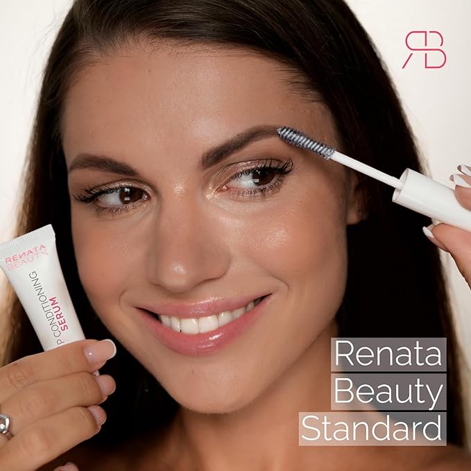 RB RENATA BEAUTY Lash and Brow Conditioner Serum – Regenerating & Repairing Serum – Deep Conditioning Eyebrow & Eyelash Conditioner for post-Lamination and Lash Lift Aftercare and Daily Care