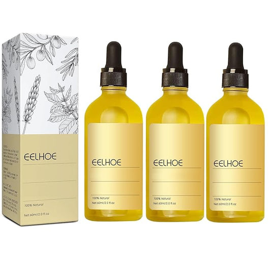 180 ML EELHOE Hair Growth Oil, Natural Rosemary Hair Growth Oil for Dry Damaged Hair and Growth Thin Hair. (3Pcs)