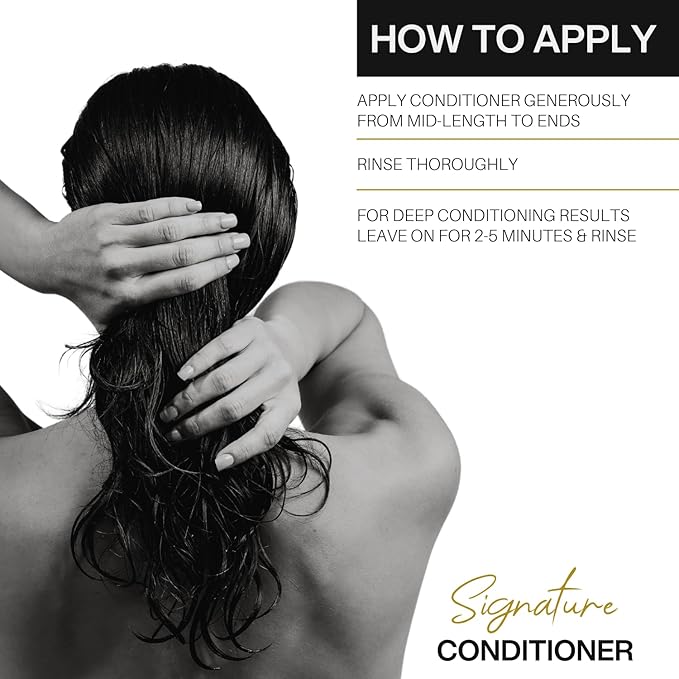 Cristian Rovere - Signature Conditioner - Infused With Collagen, Acai Extract & Organic Argan Oil - Sulfate Free & Paraben Free for All Hair Types - Moisturizing Conditioner - 10 Fl Oz