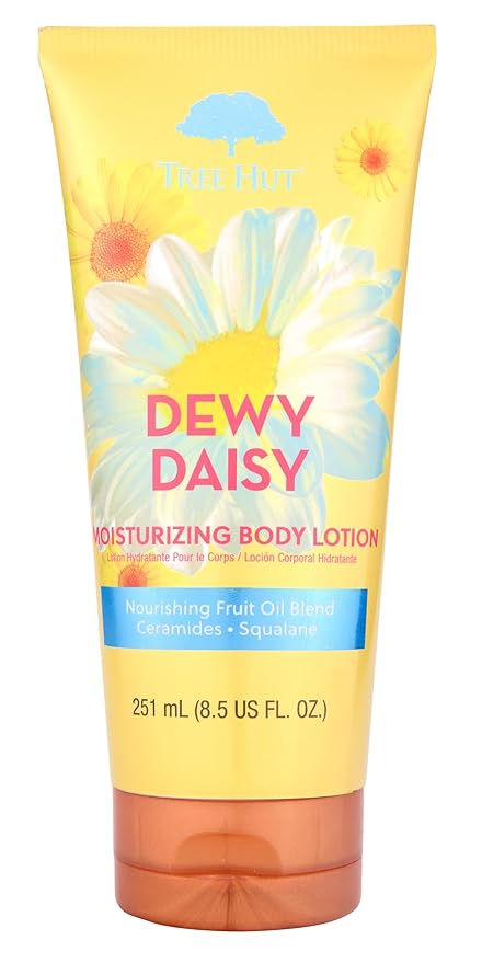 Tree Hut Dewy Daisy Moisturizing Body Lotion, Ceramide and Squalene Formula Helps Protect Skin, Long-lasting Hydration Leaves Skin Feeling Soft & Moisturized, 8.5 fl oz.
