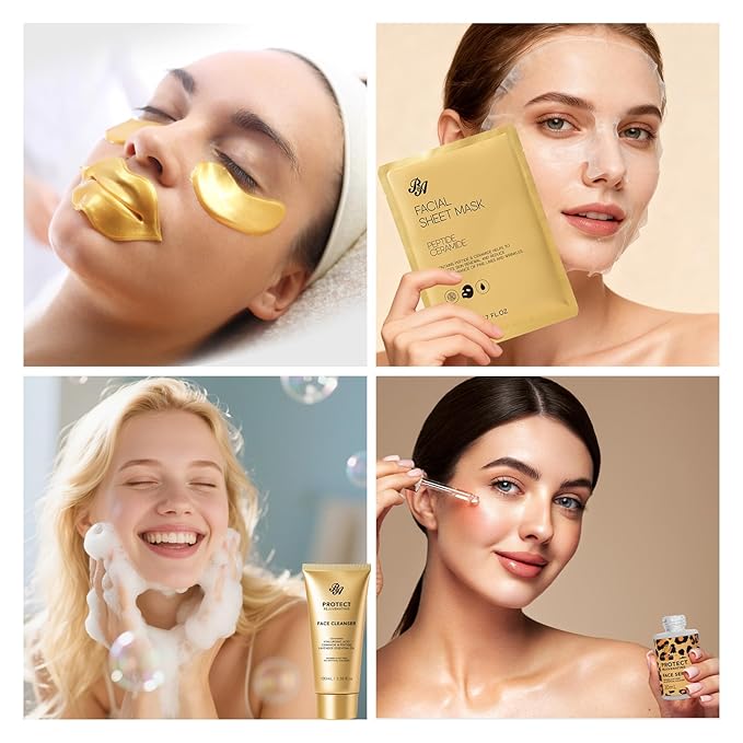 35 Pcs Christmas Gifts For Women, Honey & Almond Bath & Body Gift Basket, Face Skin Care Kit, Home Spa Gift Set, Self-Care Kit, Necklace, Bath Bomb, Birthday, Valentines, Mother Day, Anniversary