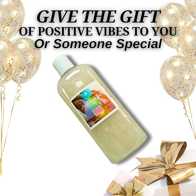 Aura Cleansing Shower Gel – Natural Energy Purifying Body Wash with Essential Oils, Crystal-Infused for Chakra Balancing & Spiritual Detox – Vegan, Sulfate-Free, 8 oz