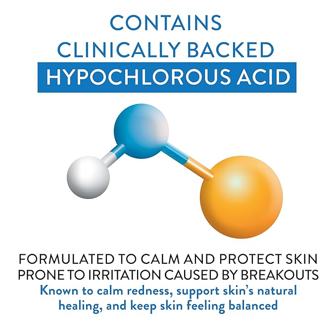 AcneFree Hypochlorous Acid Soothing Spray for Face & Body – Redness Relief Mist for Acne-Prone, Sensitive, or Irritated Skin – Gentle Daily Spray for Breakout Support & Skin Barrier Balance – 4 ounce