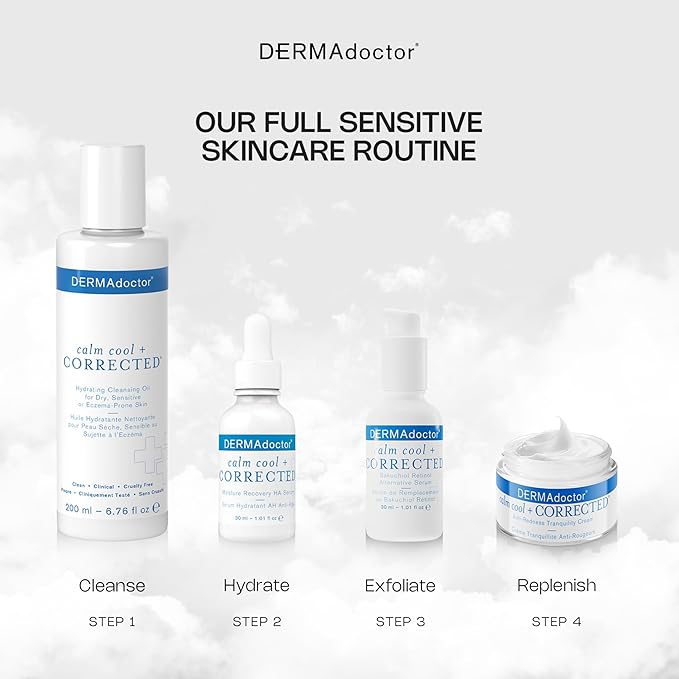 DERMAdoctor Hyaluronic Acid Moisturizer, Hydrating Moisturizer Face Cream Delivering Redness Relief For Face And Soothing Hydration with Squalane & Hyaluronic Acid White Tea Extract – 1.7oz