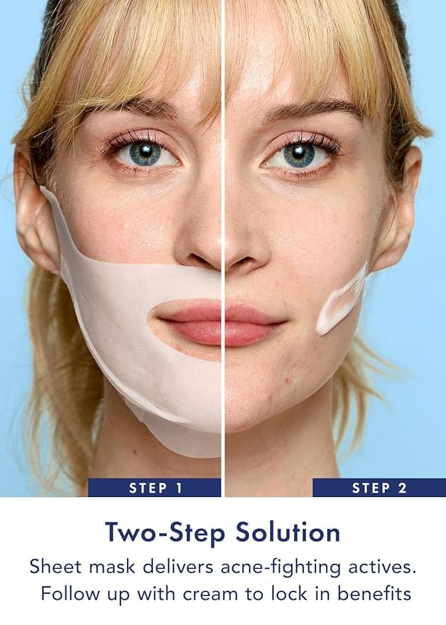 Rael Retinol Chin Mask with Miracle Clear Barrier Cream - Face Masks and Moisturizer, 2 Step System, Niacinamide, Ceramide NP, Korean Skincare (5 Kits)