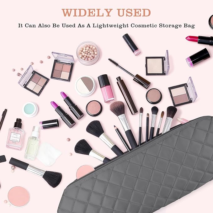 Large Hot Hair Tools Organizer Bag Portable Travel Heat Resistant Storage Case Pouch for Curling Irons, Flat Irons, Hair Straighteners and Styling Tools(17.7" x 3.9")